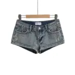 9af9aa8a-8c2f-431a-bbd1-47eda3f9f2d4.webp Figure-Hugging Washed Denim Hot Pants with Pockets