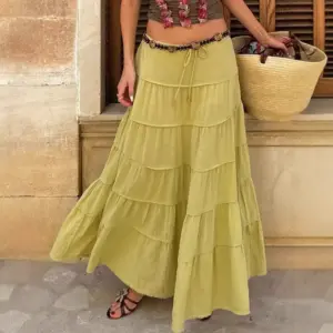 Structured Tutu-Style A-Line Cake Skirt with Cotton Blend