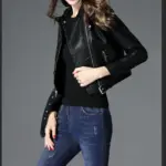 9b816141-123f-47c5-8efc-2a5f4ad877cc.webp Women's Short Slim PU Leather Jacket
