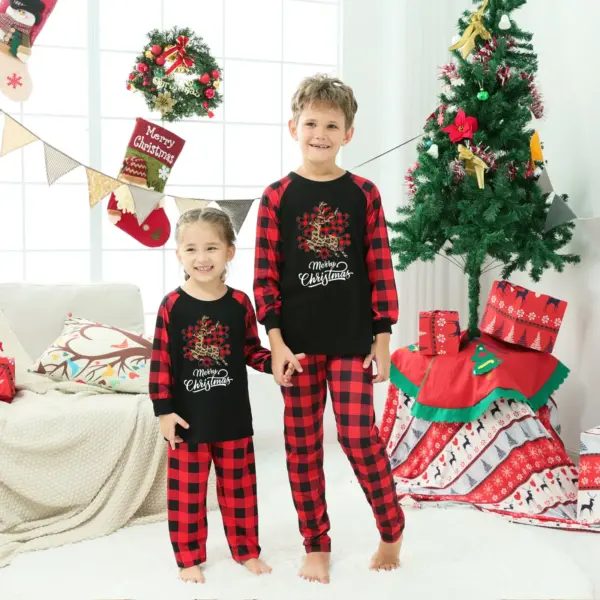 Christmas Parent-child Homewear Clothes Pajamas Suit M2