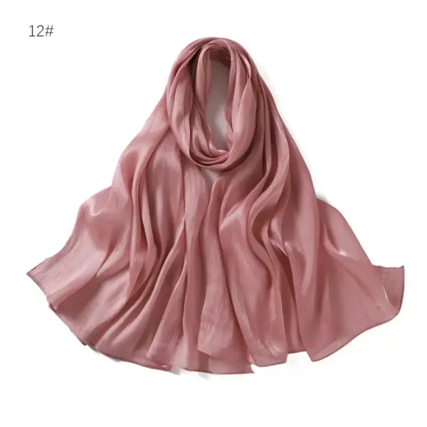 Women's Casual Solid-Color Soft And Lightweight Scarf Women's Casual Solid-Color Soft And Lightweight Scarf