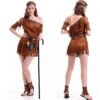 Halloween Printed Polyester Women’s Costume Suit Set - Adult