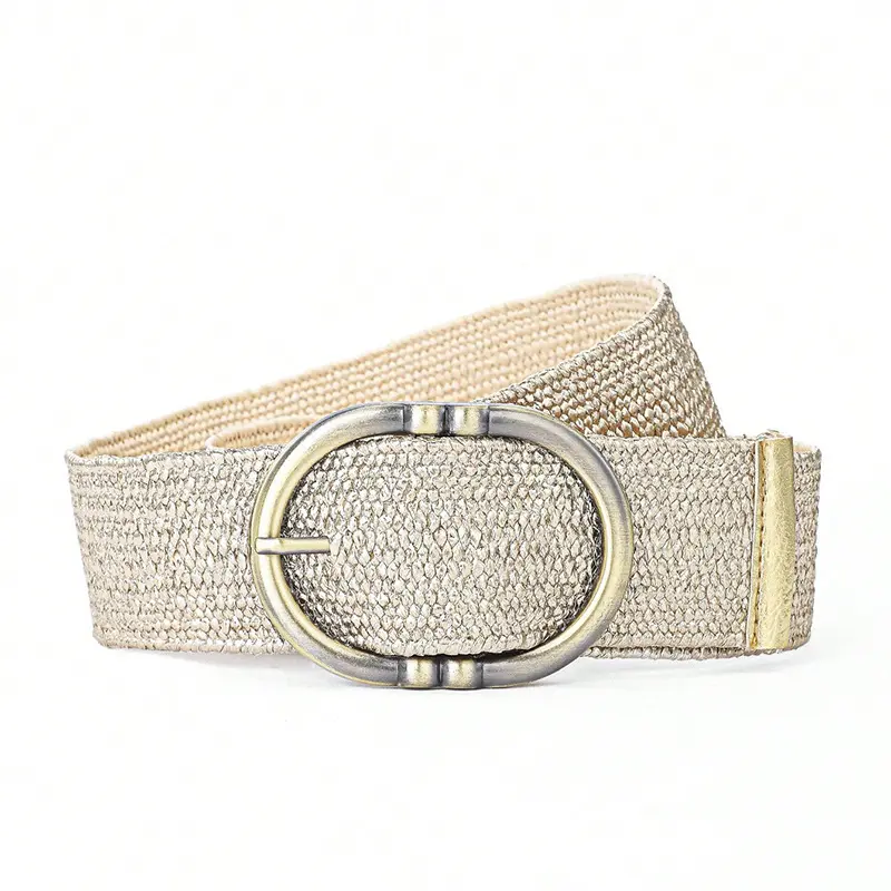 Statement Bohemian Wide Canvas Belt for Women, 112 cm