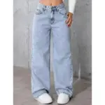 Women's Straight-leg Pants Loose-fitting Casual Trousers