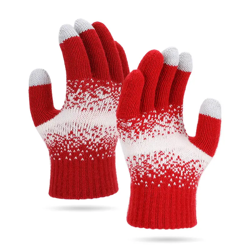 Warm & Windproof Women’s Knitted Wool Gloves for Winter Touchscreen Warm & Windproof Women’s Knitted Wool Gloves for Winter Touchscreen