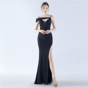 Satin Sling Exhibition Bridesmaid Dress Satin Sling Exhibition Bridesmaid Dress