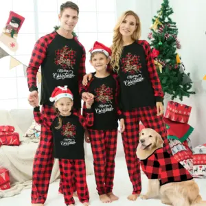 Christmas Parent-child Homewear Clothes Pajamas Suit M2