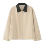 Women's Fashionable Casual Jacket With Lapel Collar