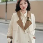 Retro Petite Below-the-knee British-style Drapey Midi Coat