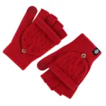 Warmth-Boost Flip-Up Half-Finger Gloves for Women, Winter