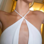 White Slouch Backless Bodycon Dress