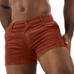Quick-Dry Mid-Rise Men’s Polyester Beach Shorts (Navy)