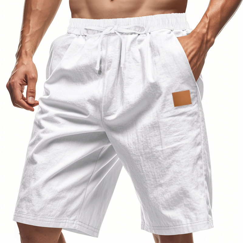 Breathable Linen Blend Mens Shorts for Summer Sports - Plus Size Breathable Linen Blend Mens Shorts for Summer Sports - Plus Size