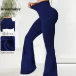 Summer Thin Yoga Pants Women's High-Waist Straight-Leg Wide-Leggings
