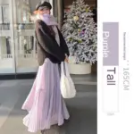 a29a648b-f521-467e-81c0-824a647c7176_fine.webp Womens Purple High-Waisted Flowy Fluffy Knit Skirt