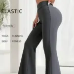 Summer Thin Yoga Pants Women's High-Waist Straight-Leg Wide-Leggings