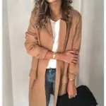 Women's Solid Color Long Sleeve Fake Pocket Casual Blazer