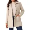 Warmth-Boosting Wool-Lined Double-Breasted Lapel Coat Warmth-Boosting Wool-Lined Double-Breasted Lapel Coat