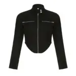 a47e0700-9bb8-4acf-8a1f-593264065d3c.webp New Stand-up Collar Slim Fit Short Zipper Jacket