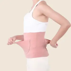 Thermal Fleece Waist Support Belt with Double Pockets