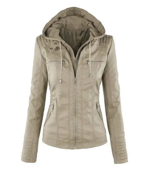 Women's Short Leather Pu Leather Jacket Women's Short Leather Pu Leather Jacket