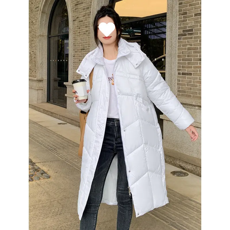 Warm Hooded Relaxed-Fit Knee-Length Padded Cotton Coat Warm Hooded Relaxed-Fit Knee-Length Padded Cotton Coat