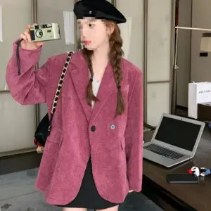 Womens ChicEye-catching Casual Padded Blazer Standard Edition