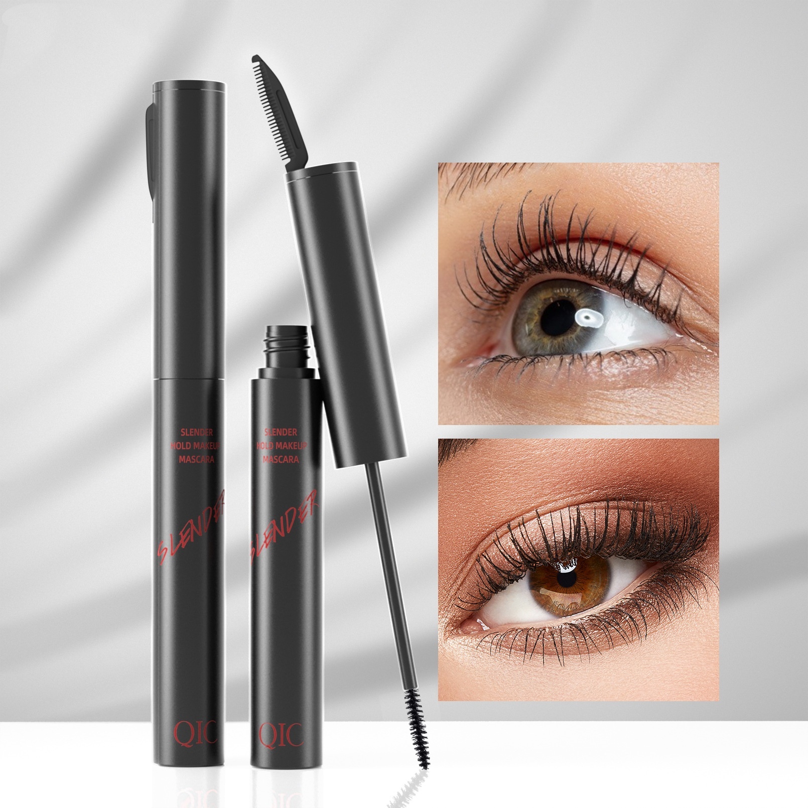 Waterproof Lengthening Mascara for Long Thick Curled Lashes - Black 7 g