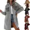Loosefitting Lambswool Coat For Women Loosefitting Lambswool Coat For Women