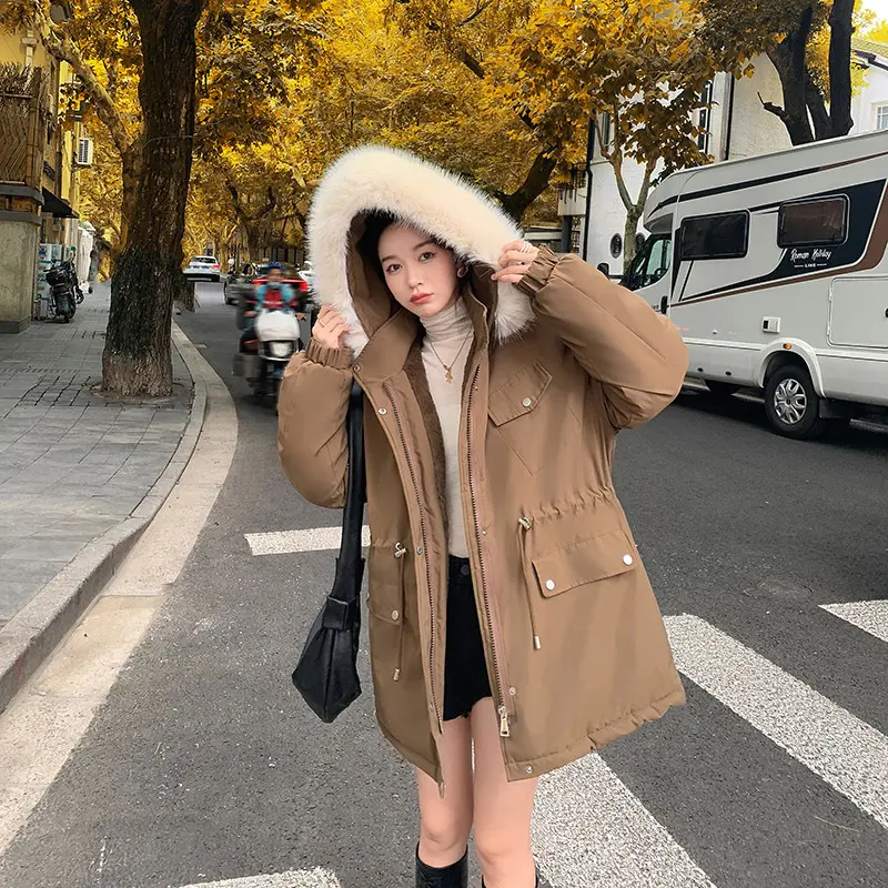 Warmest Womens Padded Coat with Cotton-Down Mix, Mid-Length Warmest Womens Padded Coat with Cotton-Down Mix, Mid-Length