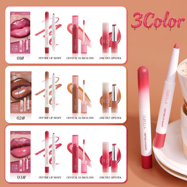 Waterproof Dewy Makeup Set Eyeliner & Lip Gloss Set