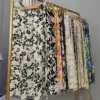 Breathable Cotton Silk Floral Skirt for Women, Loose Fit Breathable Cotton Silk Floral Skirt for Women, Loose Fit