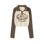 Raglan Sleeve Short Long Sleeve Top Women