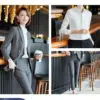 Grey suit pants shirt