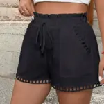 Pocket-designed, Niche High-waist Shorts