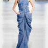 Denim Suspender Pleated Maxi Dress for Relaxed Daily Wear Denim Suspender Pleated Maxi Dress for Relaxed Daily Wear