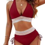 a9d6fb71-fc89-45b7-af66-901c57fea1e7.jpg High Waist Bikini Set for Women, Split Brief Swimsuit
