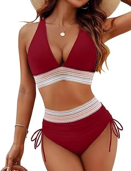 High Waist Bikini Set for Women, Split Brief Swimsuit High Waist Bikini Set for Women, Split Brief Swimsuit