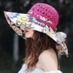 aa7b4fc5-3deb-4e6d-9058-fd4197d32723.webp Summer Beach Sun Hat Beach Green Straw Hat For Women