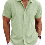 aa9ee2b4-0a90-4a85-abe6-d29dbd9fb05e.jpg Breathable Men’s Linen-Look T-Shirt with Standing Collar