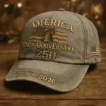 Sun-Protection Washed Embroidered Baseball Cap for Women