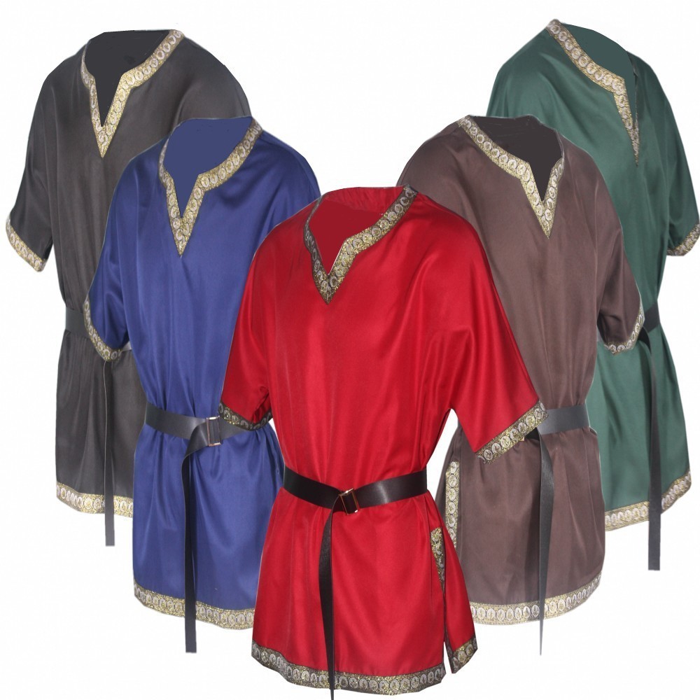 New Short Sleeve V-neck COS Costume Medieval Costume