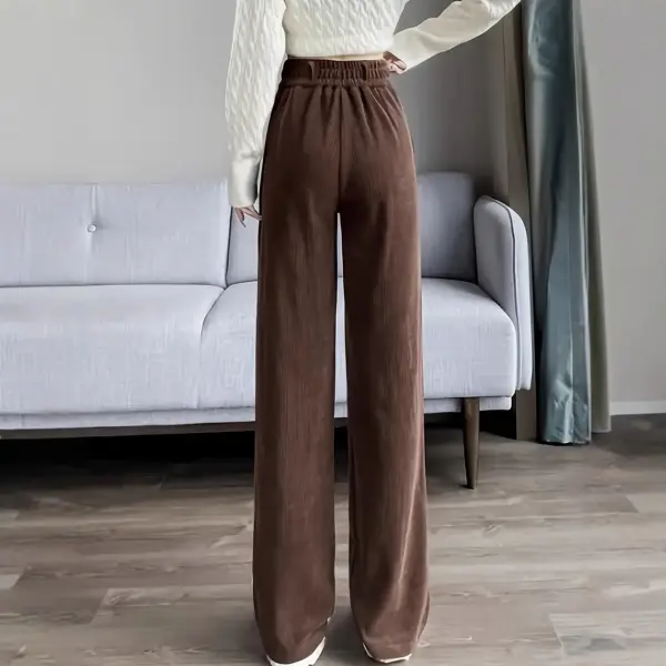 High-waisted, Draping Wide-leg Pants For Women High-waisted, Draping Wide-leg Pants For Women