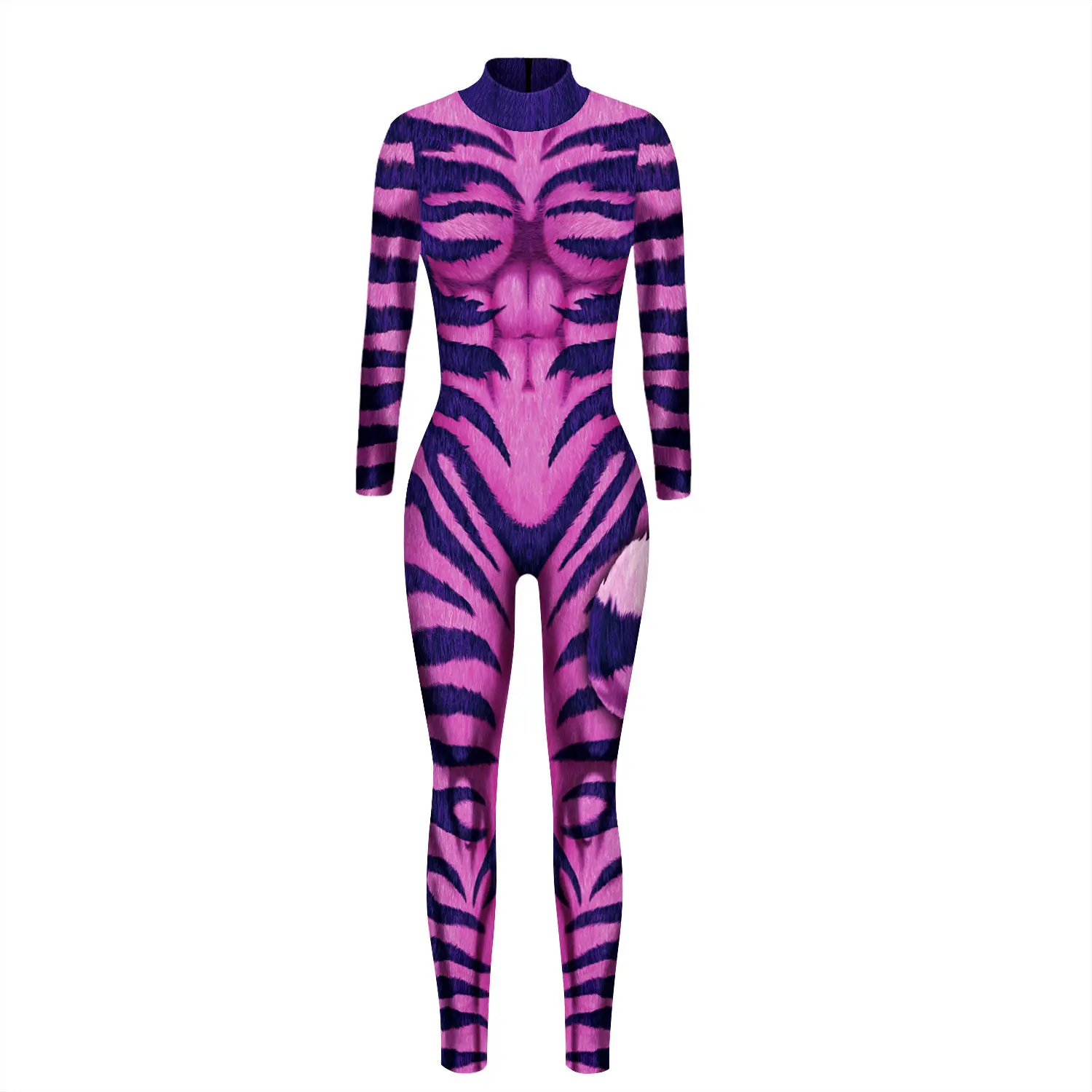 Skeleton Digital Women's Printed Wear Tight Long Sleeve Jumpsuit Skeleton Digital Women's Printed Wear Tight Long Sleeve Jumpsuit