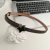 Narrow PU Pin-Loop Waist Belt for Women, 1.4 cm Width Narrow PU Pin-Loop Waist Belt for Women, 1.4 cm Width