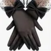 Vintage Mesh Gloves Bridal Wedding Bow Gloves Vintage Mesh Gloves Bridal Wedding Bow Gloves