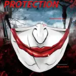 Lightweight Double-Layer Digital Print Skull Funny Face Mask