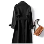High-end Tailored Trench Coat Casual Plus-size Mid-length British-style Coat For Petite Figures