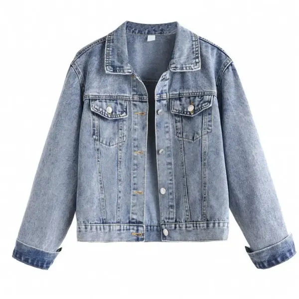 Women's Loose-Fit SpringAutumn New Denim Jacket