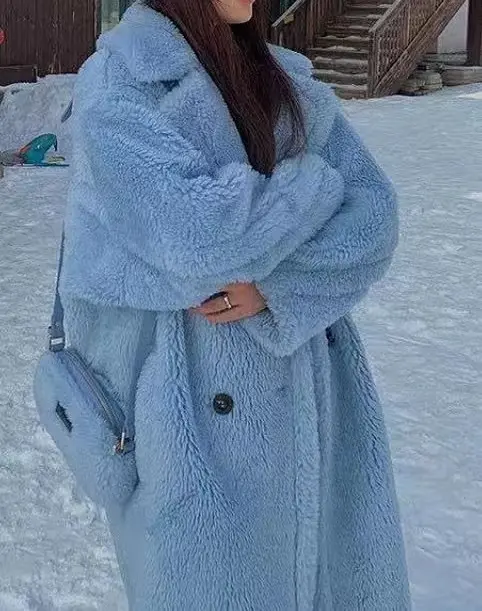Caterpillar-style Long Coat Women's Faux Fur Jacket Caterpillar-style Long Coat Women's Faux Fur Jacket